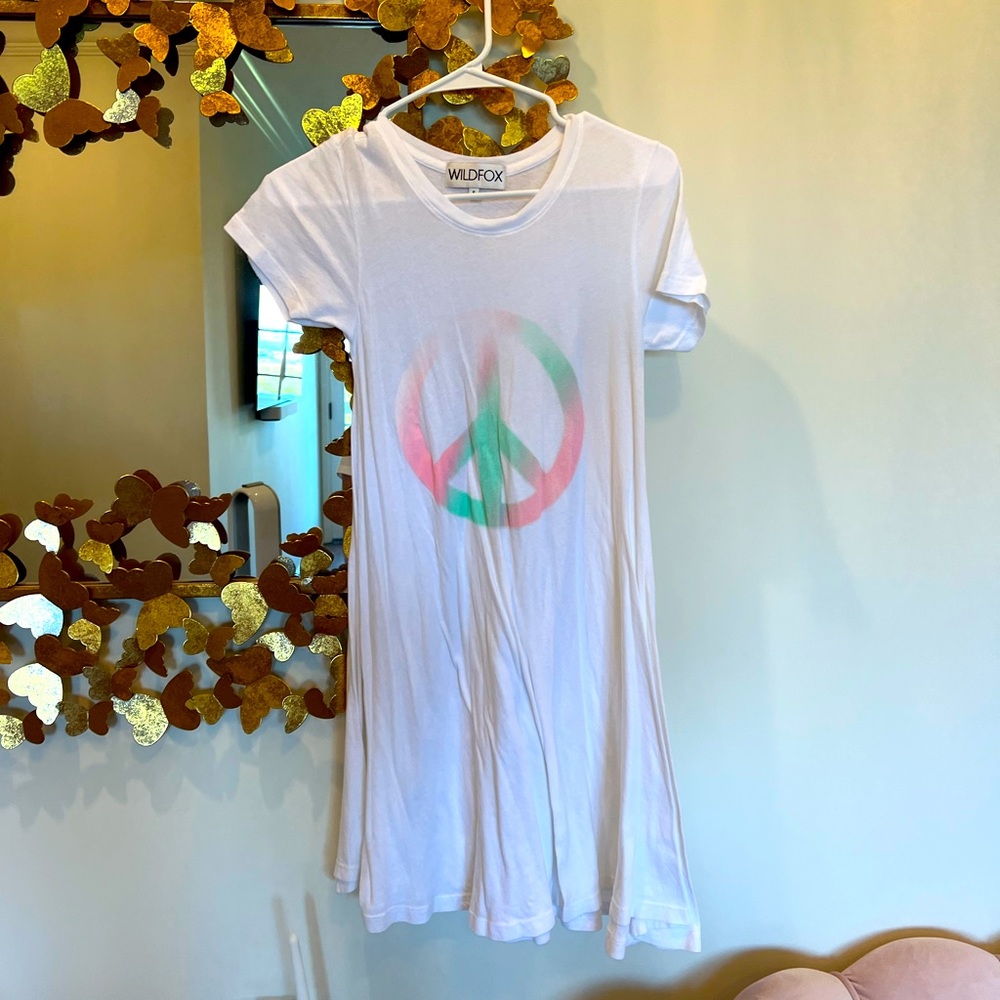 Wildfox peace sign sun dress beach coverup